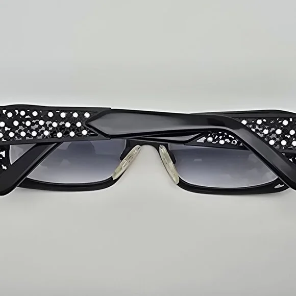 Caviar Champagne Series M. 6276 C. 24 Matte Black Rhinestone Sunglasses Frame Caviar Champagne Series M. 6276 C. 24 Matte Black Rhinestone  main image 3